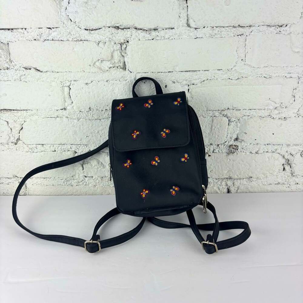 Vintage Y2K Butterfly Embroidered Mini Backpack